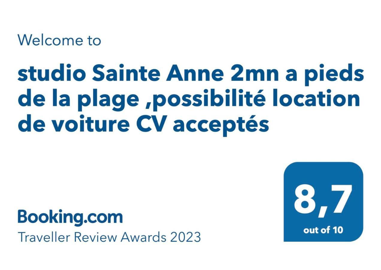 Studio Sainte Anne 2Mn A Pieds De La Plage ,Possibilite Location De Voiture Exterior photo